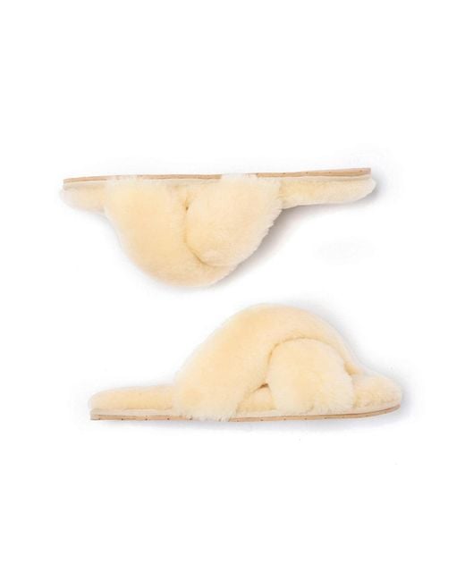 EverAu Australia Natural Neutrals Dove Crossover Slides