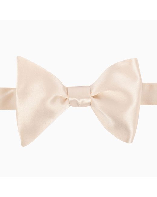 LE COLONEL Yellow Champagne Silk Bow Tie for men
