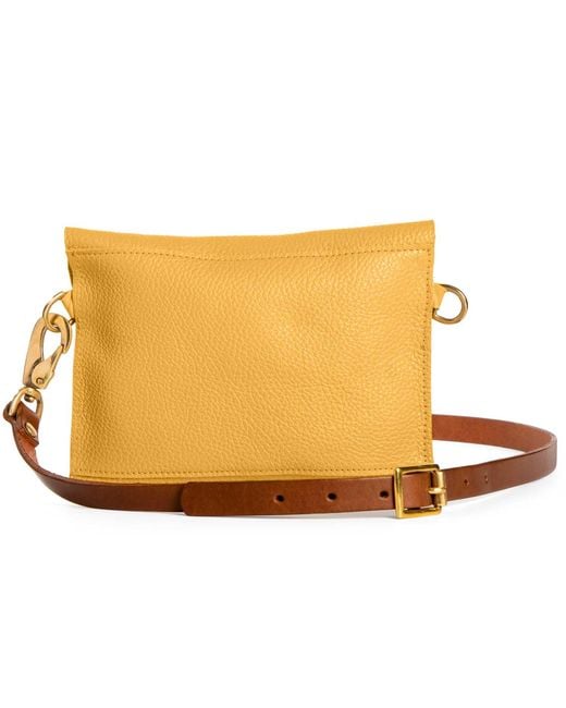 N'damus London Metallic Mini Hyde Leather Crossbody Bag