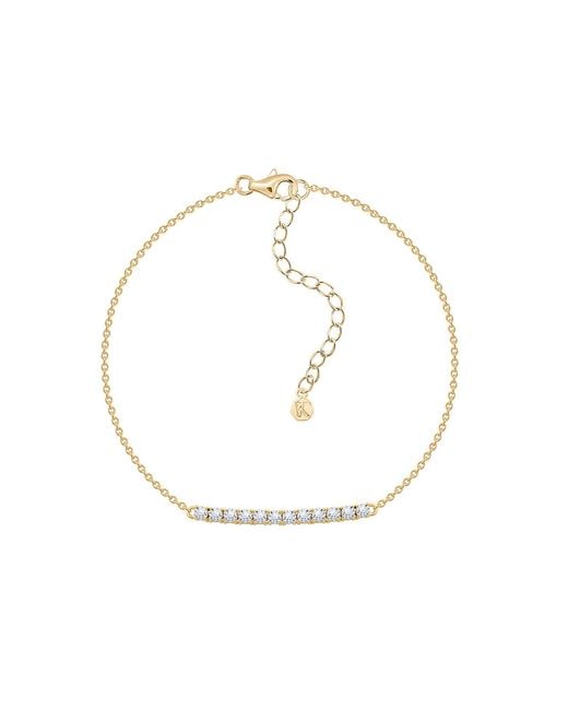 Diamonbliss Metallic Horizontal Bar Bracelet