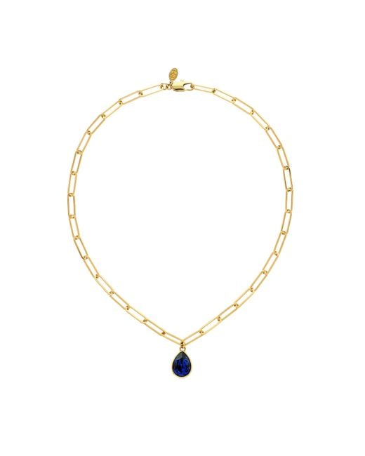 Emma Holland Jewellery Metallic Pear Crystal Chain Necklace