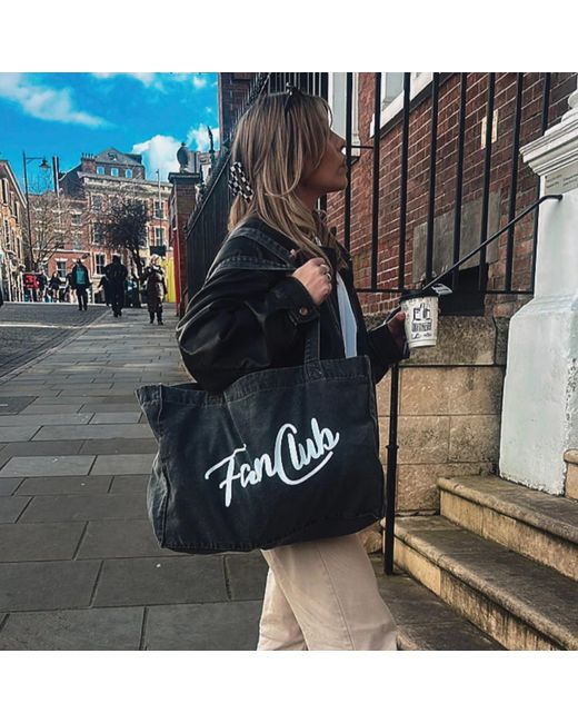 Fanclub Black The Everyday Core Washed Charcoal Tote Bag