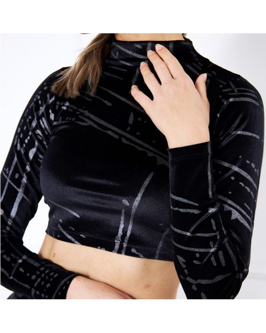 Ariana Bestepe Black Leslie Crop Top