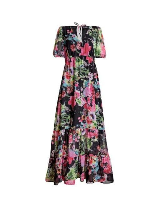 James Lakeland White Floral V-Neck Midi Dress