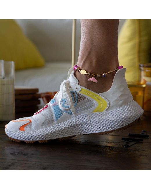 Ebru Jewelry Metallic Pastel Colors Dream Star & Fish Tail Beaded Anklet