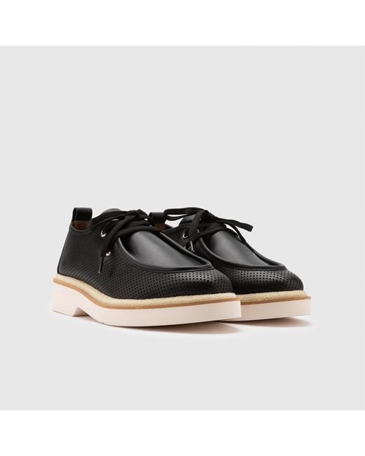 Ilvi Black Afsana Leather Oxford