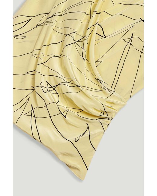 Nocturne Yellow Shawl Detail Blouse