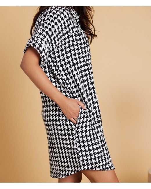 Known Supply Black Flannel Shirt Dress