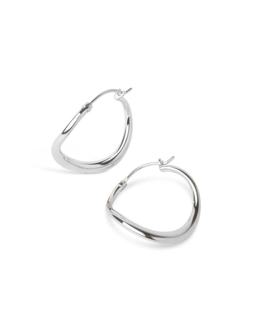 Dinny Hall Metallic Wave Small Hoops