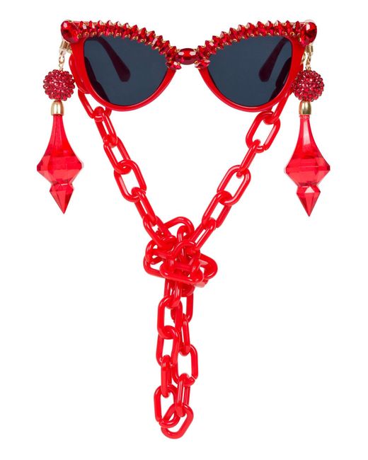 Meghan Fabulous The Porn Star Sunglasses In Red Lyst