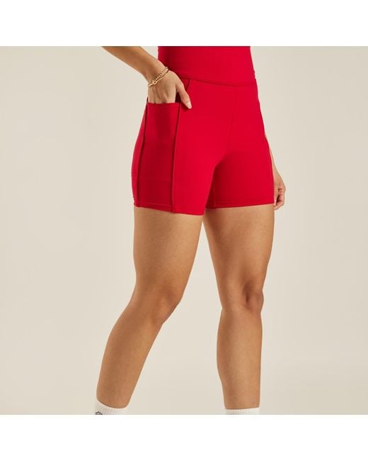 Be Athletica Red Be One Eighty Cycling Shorts