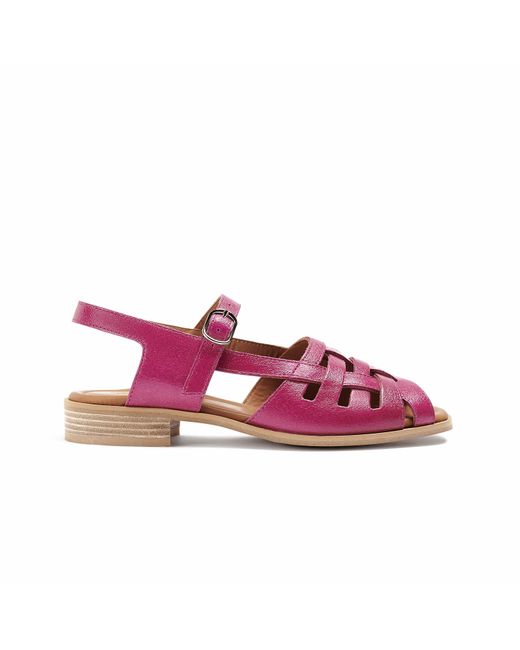 Naguisa Purple Flat Sandals