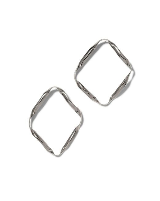Jaredjamin White Ribbonelle Earrings