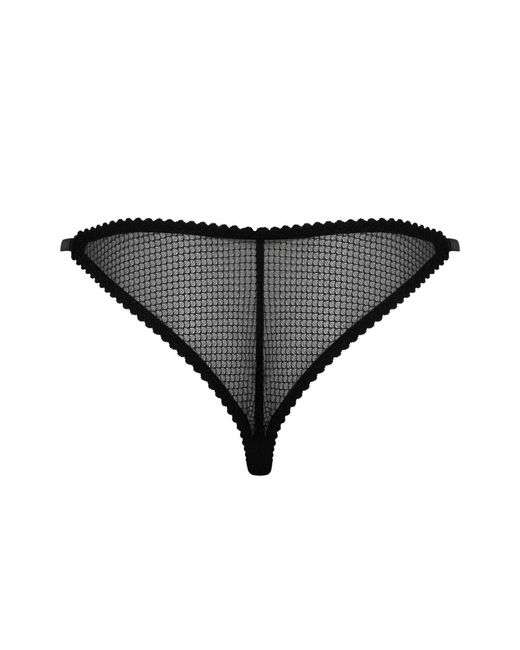 Daily Underwear Black Adjustable Brazilian Panties Noir