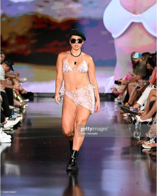 Bellaria Pink Mojave Python Bikini Set