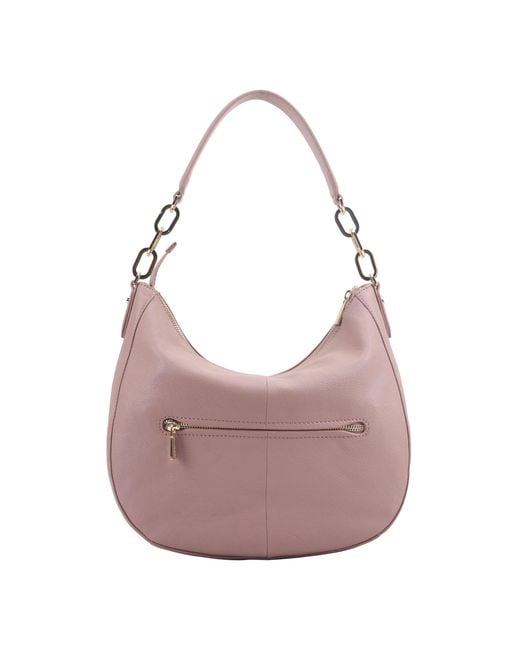 Paul Costelloe Gray Bisbee Leather Shoulder Bag