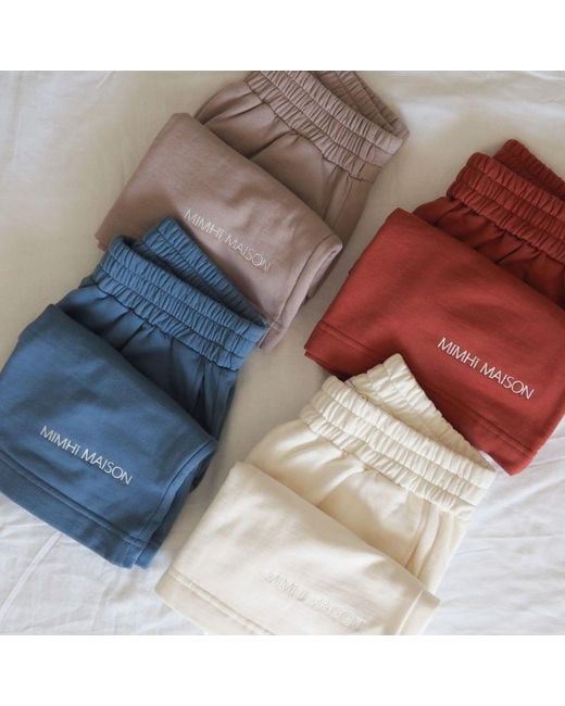 Mimhi Maison Brown Neutrals Nude Cotton Shorts