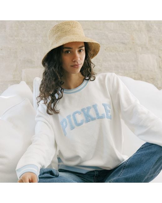 Ellsworth & Ivey White Elle Sweatshirt