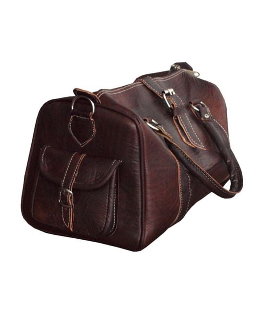 Berber Leather Brown The Rabat Bowling Bag