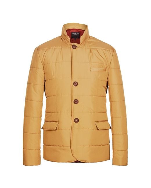 SEREN LONDON Yellow Puffer Suit Jacket for men
