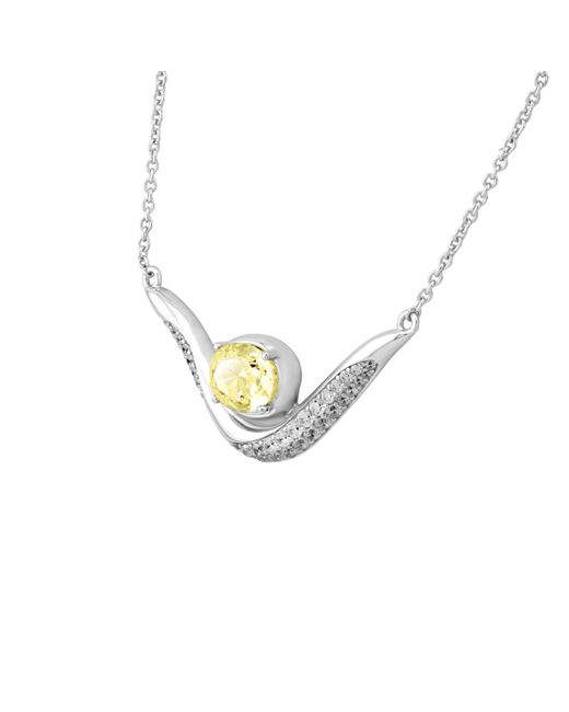Arte Madrid Metallic Sierra Sculpted Pavé Contour Necklace