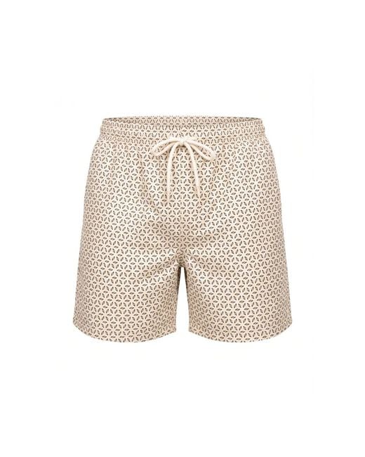 Saved Lab Natural Neutrals Monogram Swimshort for men