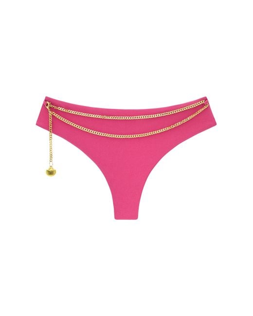 Adriana Pappas Designs Pink Riviera Bottoms With Chain Ultra