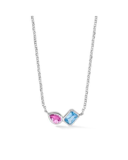 Dower & Hall Metallic Topaz & Quartz Duo Tutti Frutti Necklace