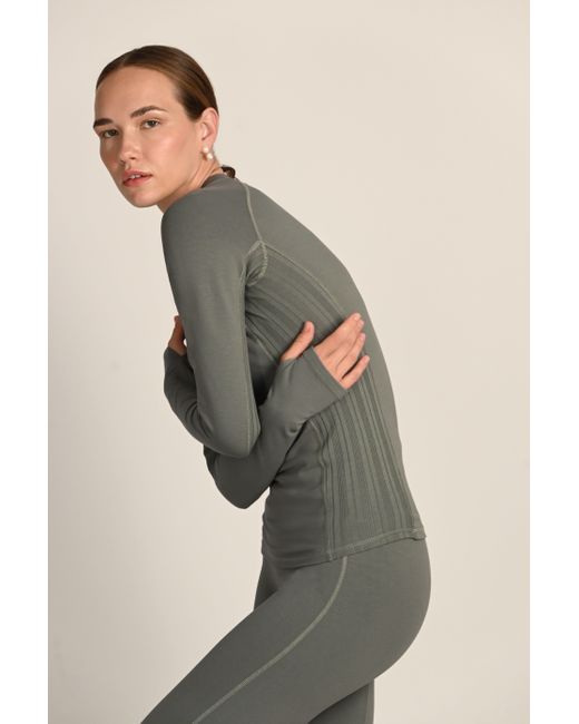 The Koozy Gray Montebello Long Sleeve Top
