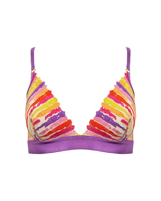 Somewhere Never Red Paint The Town Triangle Bralette