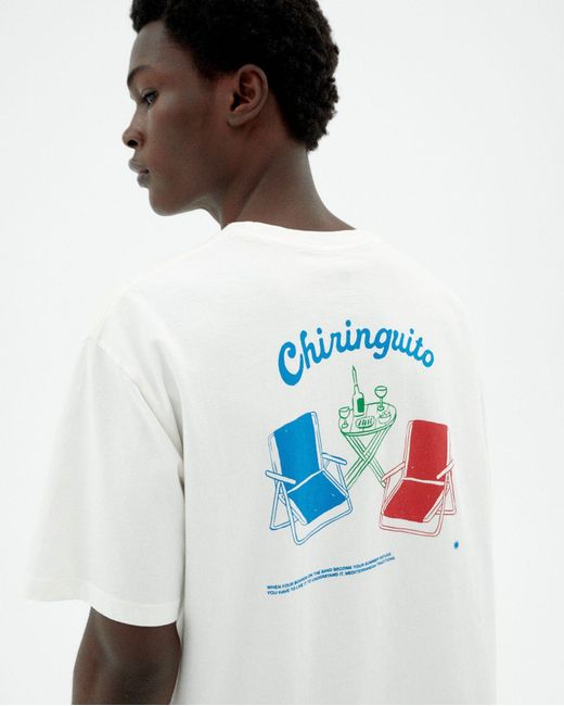 Thinking Mu White Chiringuito Aaron T-Shirt for men