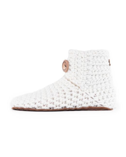 Kingdom of Wow White Handmade Barefoot Boot Slippers