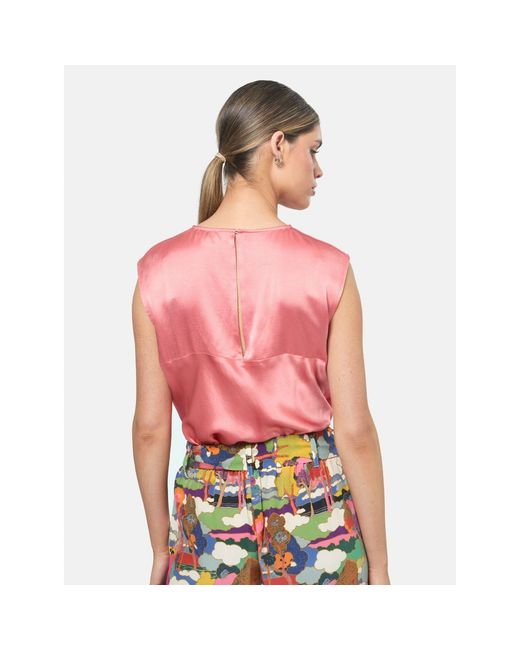 Helen Mcalinden Pink Nicki Coral Rose Blouse