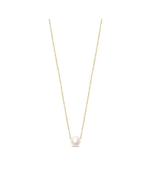 Esterah Metallic Floating Pearl Necklace