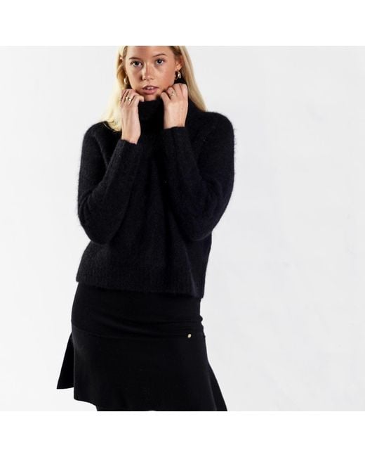 tirillm Black Ma Mohair Sweater With Great Details