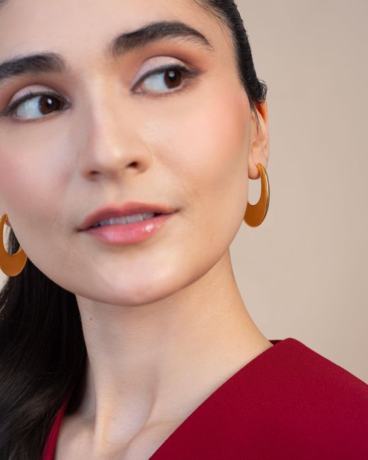 Zynnia Collective Metallic Lume Hoops
