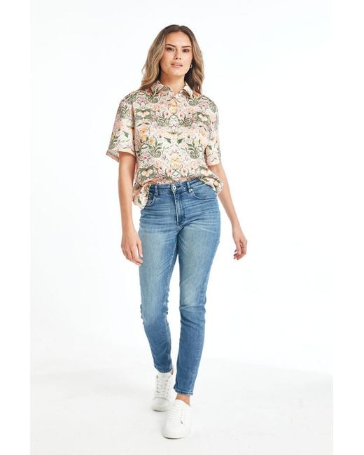 SECTION 101 Multicolor Otis Shirt- Coral