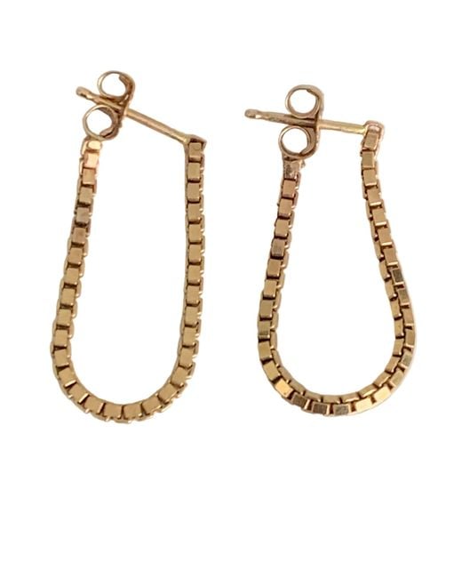 Florentis Jewellery Metallic Box Chain Earrings