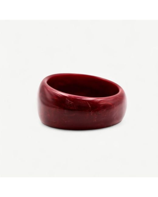 Miss Cecilia Red Molten Marble Bangle