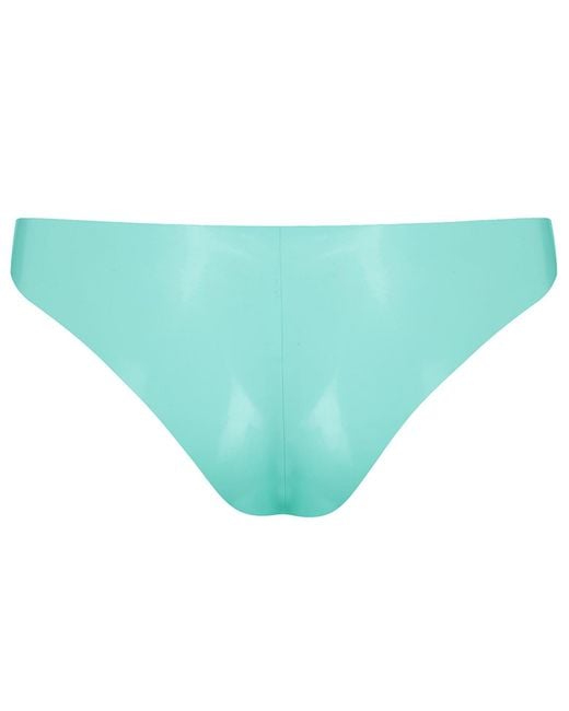 Elissa Poppy Green Latex Brief