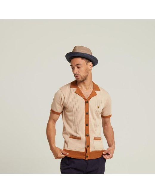 Dasmarca Hats Brown Neutrals Dasmarca Florence Powder Summer Two Tone Crushable Hat for men