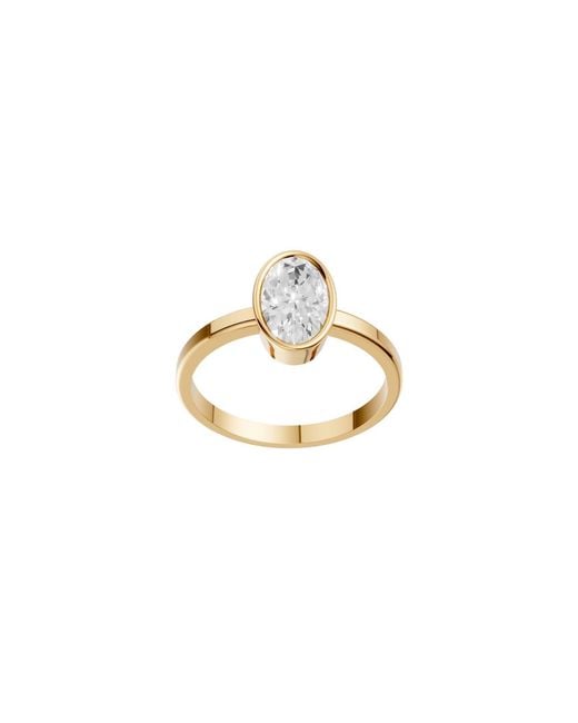 Aya Fine Jewelry Metallic Classic Oval Bezel Diamond Ring