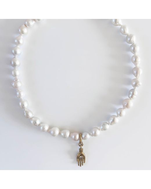 Unleash Cph Metallic Glow Pearl Choker