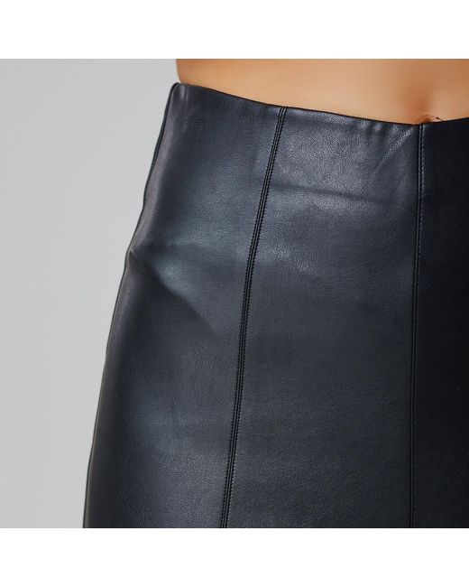 Smart and Joy Gray Pu Cigarette Pants