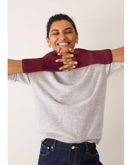 Loop Cashmere Purple Cashmere Mitt
