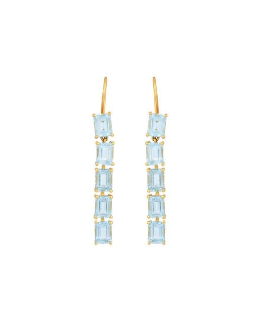 Opium Jewels Blue Baguette Cut Droplets