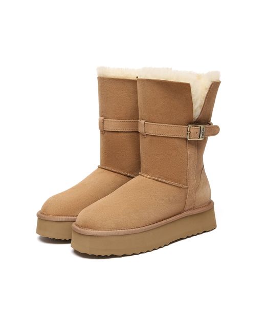 EverAu Australia Natural Brush Platform Boots