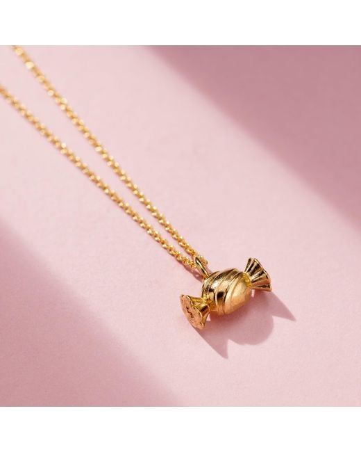 Posh Totty Designs Metallic Gold Plated Sweet Charm Necklace