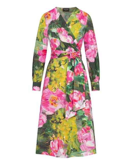 Marianna Déri White Water Lily Wrap Dress