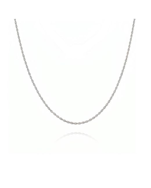 Spero London Metallic Sterling Rope Chain Necklace